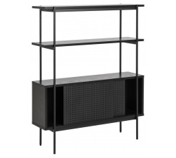 Angus fekete szekrény polc