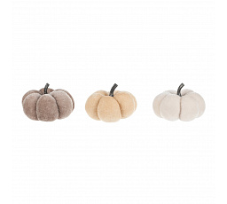 Textil tök - átmérő 7,5 cm, csomag ára (6 db) 3 szín keverékében
