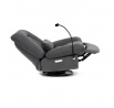 Polohovací křeslo, elektrické zabudované ovládání, šedá, látka, TV-7081 GREY2