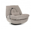 Polohovací křeslo, elektrické zabudované ovládání, béžová, látka, TV-7081 LAN2