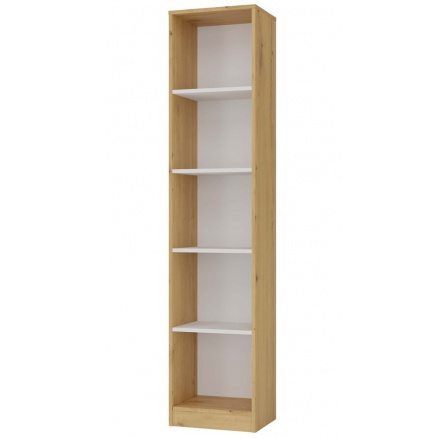 Regál Malvína 40, dub artisan/bílá