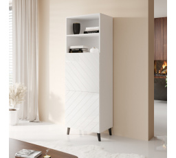 ABETO VISITOR 60 polc, matt fehér / fényes fehér