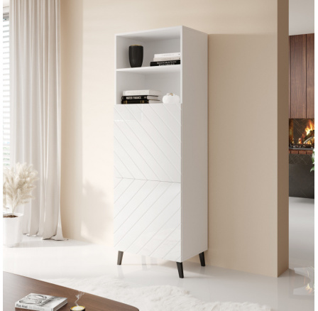 ABETO VISITOR 60 polc, matt fehér / fényes fehér