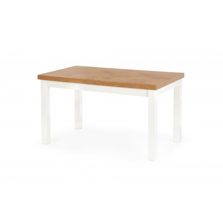 TIAGO étkezőasztal 140-220, lancelot tölgy/fehér