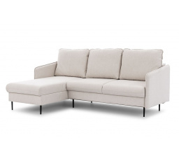 Narożnik Taila Mini z funkcją spania / Loft 01 / czarne nogi / strona lewa