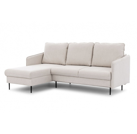 Narożnik Taila Mini z funkcją spania / Loft 01 / czarne nogi / strona lewa