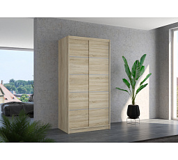 Tolóajtós szekrény RIVA 100 Sonoma+Sonoma