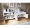 Dullum 200 Sideboard White Biały 200x75 Not applicable