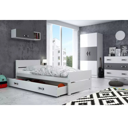 BARTEK PARTEROWE RAMA BIAŁY SZUFLADA BIAŁY 90 X 200 KPL