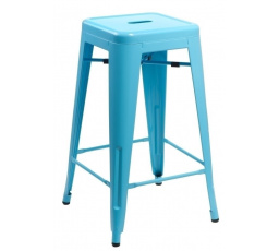 Paris bárszék 66cm kék, Tolix inspirációval