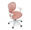 Dětská židle, výškově nastavitelná, růžová síťovina, KA-K1062 PINK