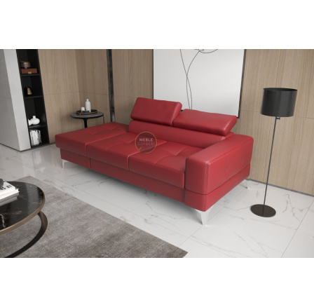 SOFA TOSCANIA II SZEZLONG 205 CM SKÓRA NATURALNA - Skóry naturalne - Wybierz swój kolor , Szezlong po lewej - lewa strona