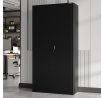 JAN irodai fém iratszekrény, 900 x 1850 x 400 mm, fekete