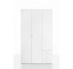 Šatní skříň SID 3d3s (70409), Bílá