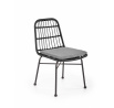 Étkezőszék K401, Szürke/Fekete