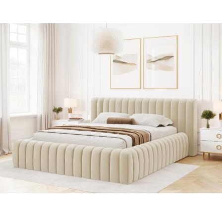 Carilla Bed + Metal Frame/Gas Lift/Storage 160x200 Monolith 04 1
