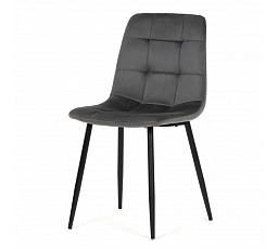 Étkezőszék, szürke, bársony szövet, CT-V5081 GREY4