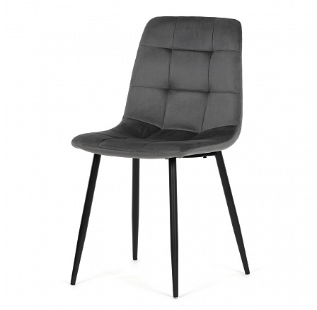 Étkezőszék, szürke, bársony szövet, CT-V5081 GREY4 Étkezőszék, szürke, bársony szövet, CT-V5081 GREY4