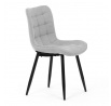 Jídelní židle, šedá, látka, HC-462 SIL2