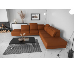 NAROŻNIK OSLO MAX 295x295 SKÓRA NATURALNA - lewa , Skóry naturalne - Wybierz swój kolor