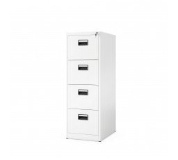 Fém iratszekrény SARA V4, 460 x 1320 x 620 mm, fehér