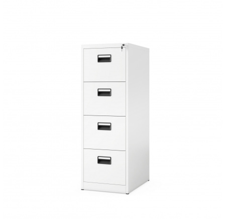 Fém iratszekrény SARA V4, 460 x 1320 x 620 mm, fehér