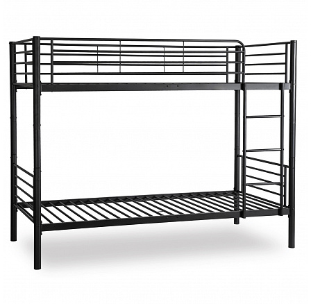 Łóżko Piętrowe RODEZ 90x200 Dla Dzieci Czarne