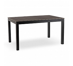 Stół Ogrodowy ARGOS 140-180 cm Ciemnoszary Dąb/Czarny