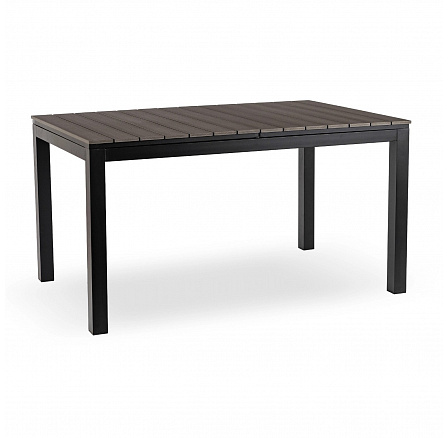 Stół Ogrodowy ARGOS 140-180 cm Ciemnoszary Dąb/Czarny