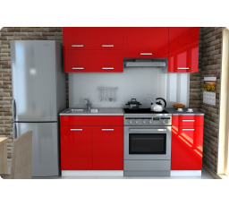 Kuchyňská linka Daniela 180/120 červená LESK