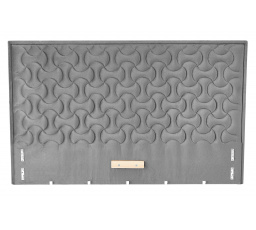 MODULO W2 160 ágy - Fejvég, Szürke Monolith 85