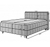 Kárpitozott ágy - boxspring SABENO 160x200, Calmora 04