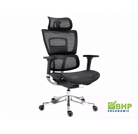 Forgószék WINNER LUX, Fekete/Króm