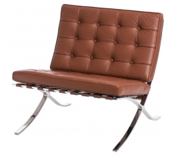 BA1 szék természetes bőr világosbarna