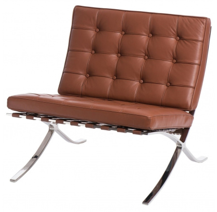 BA1 szék természetes bőr világosbarna