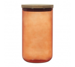 Üvegedény fedéllel 1l terrakotta