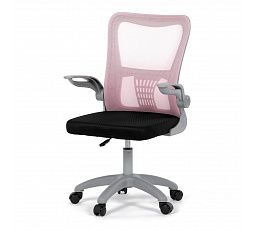 Dětská židle, výškově nastavitelná, růžová síťovina, KA-K2008 PINK