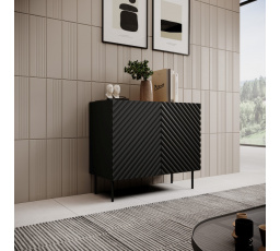 ONDA 2D komód, fekete/artisan