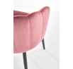 Étkezőszék K386, rózsaszín bársony