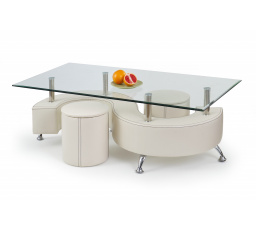 Konferencia asztal NINA 3 H, fehér