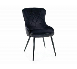 LOTUS VELVET étkezőszék, fekete Bluvel 19/fekete matt