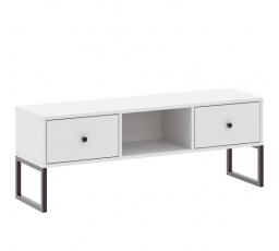 LINEA RTV 2S TV-állvány, Fehér/Fekete