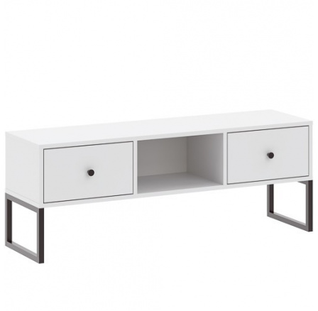 LINEA RTV 2S TV-állvány, Fehér/Fekete