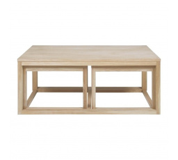 Cornus 3-asztalos készlet fehérített tölgy