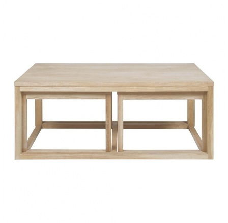 Cornus 3-asztalos készlet fehérített tölgy