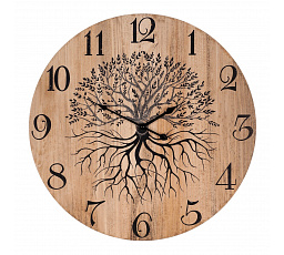 Hodiny nástěnné - pr. 58 cm, MDF, strom života