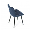 Jídelní židle, modrá, látka, HC-462 BLUE2