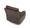 Polohovací křeslo, elektrické zabudované ovládání, hnědá, látka vintage, TV-4094 BR3