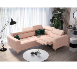 NAROŻNIK TOSCANIA RELAX Z FUNKCJĄ SPANIA 185X250 SKÓRA NATURALNA - Skóry naturalne - Wybierz swój kolor , prawa