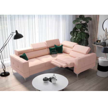 NAROŻNIK TOSCANIA RELAX Z FUNKCJĄ SPANIA 185X250 SKÓRA NATURALNA - Skóry naturalne - Wybierz swój kolor , prawa